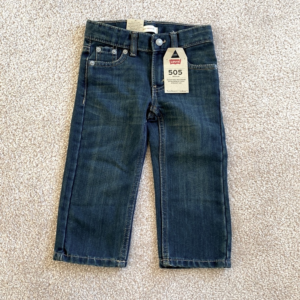 Levi’s 505 toddler boy adjustable jeans NWT!